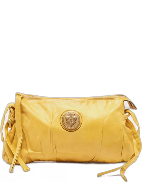 Gucci Yellow Leather Hysteria Clutch