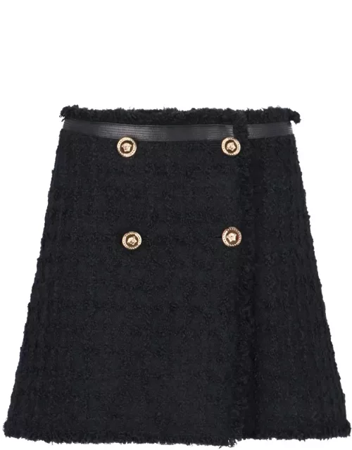 Versace "Tweed Bouclè" Mini Skirt
