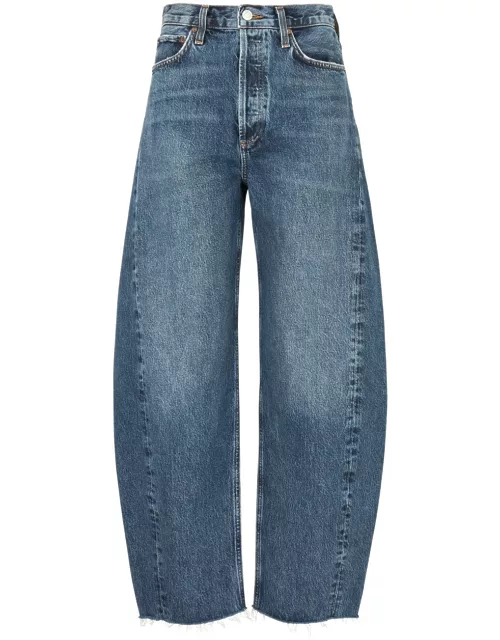Agolde Luna Pieced Barrel-leg Jeans - Indigo - 26 (W26 / UK8 / S)