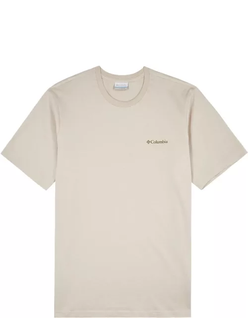 Columbia Explorers Logo-print Cotton T-shirt - Beige