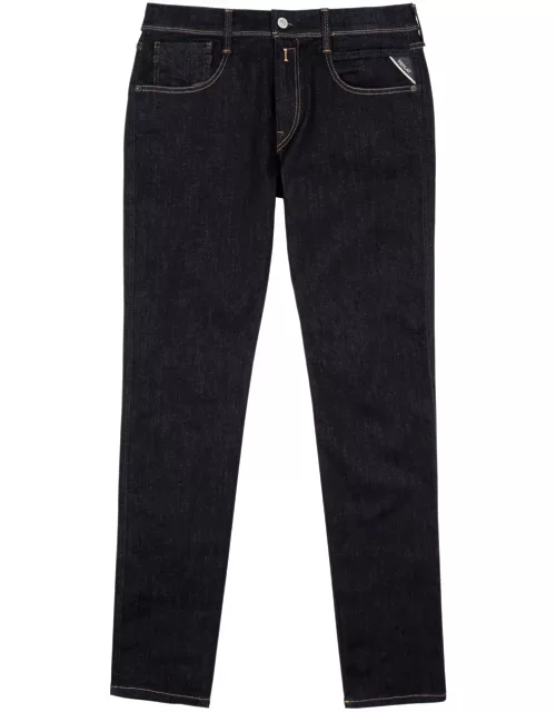 Replay Anbas Hyperflex Re-Used Slim-leg Jeans - Dark Blue - 28 (W28 / XS)