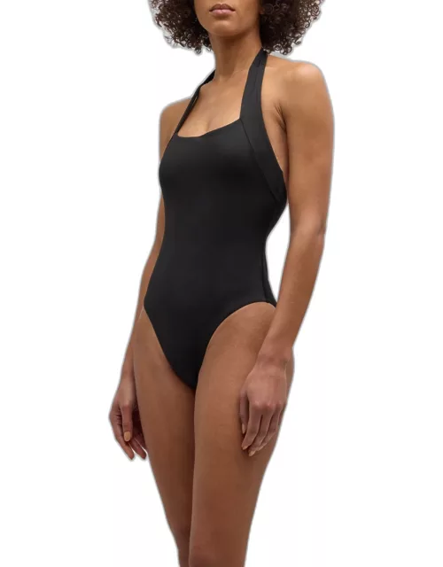 Candice Backless Halter One-Piece Swimsuit