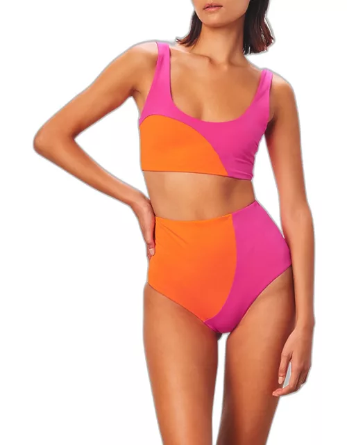 Lira Colorblock Bikini Top