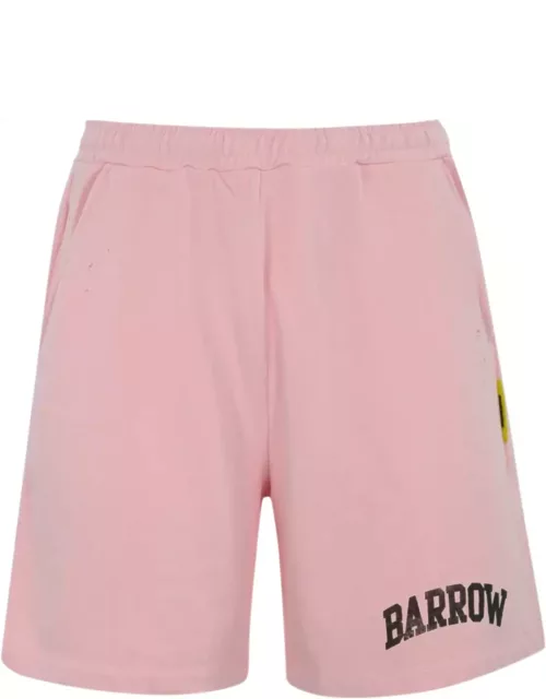 Barrow Fleece Shorts With Washed Print