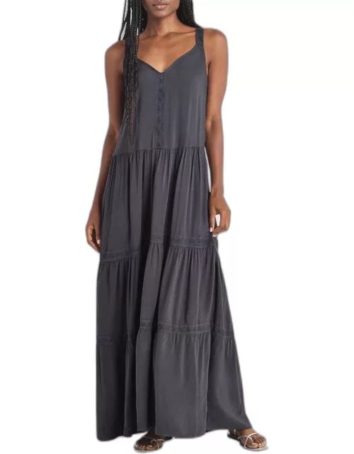 Haven Tiered Sleeveless Maxi Dres