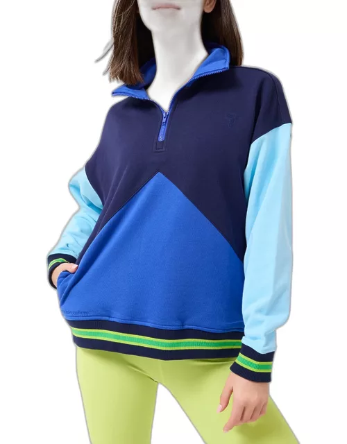 Colorblock 1/4-Zip Sweatshirt