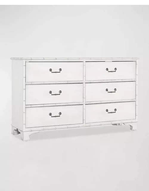 Charleston White 6-Drawer Dresser