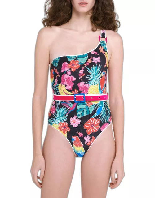 Amazonia Electra Belted One-Piece Swimsuit