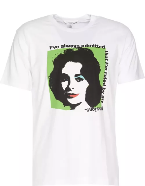 Comme des Garçons Elizabeth Taylor Print T-shirt