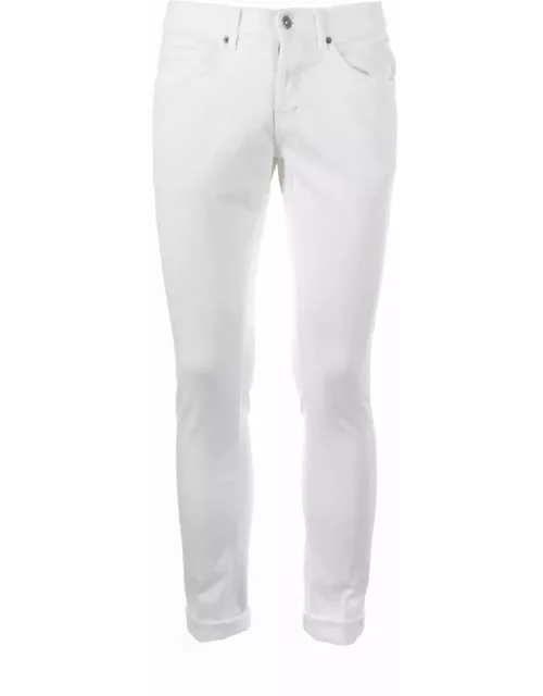 Dondup Jeans In White Deni