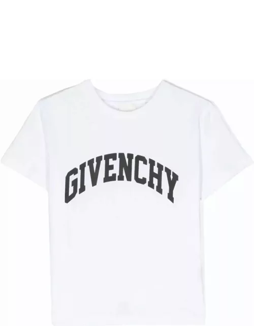 Givenchy White T-shirt With Arched Logo