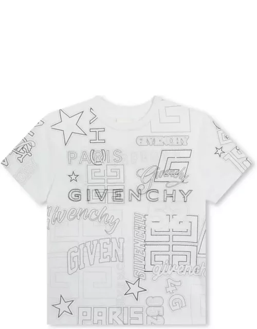 Givenchy White T-shirt With All-over Print