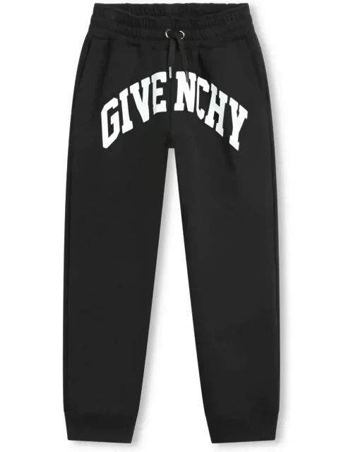 Givenchy Black Joggers With Arched Logo