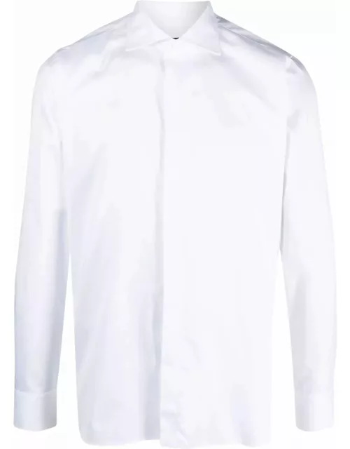Tagliatore White Cotton Shirt