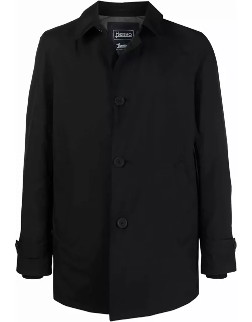 Herno Black Waterproof Raincoat