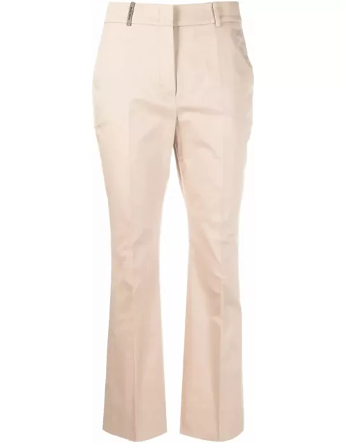 Peserico Mid-rise Tailored Trousers Beige
