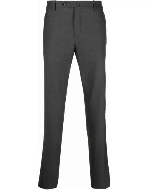 Incotex Grey Virgin Wool Slim-fit Tailored Trouser