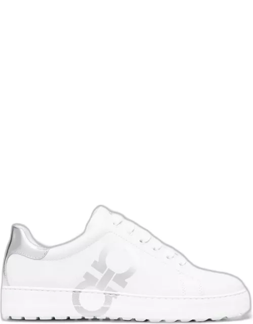 Ferragamo White Leather Sneaker