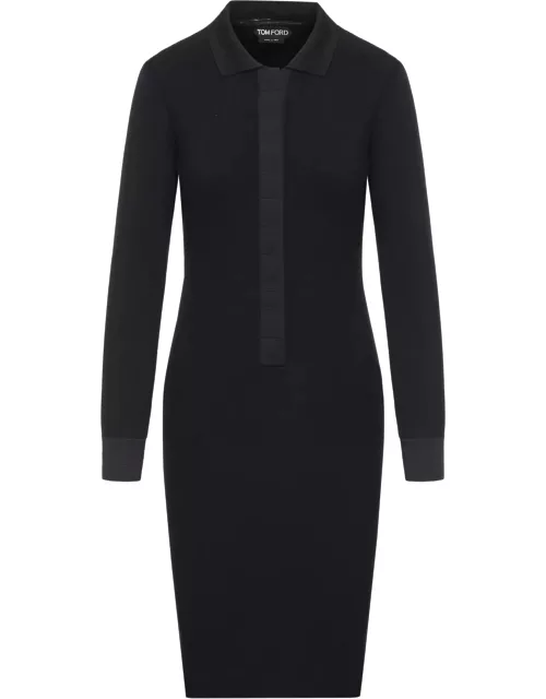 Tom Ford Full Needle Stretch Wool - 14gg Polo Dres