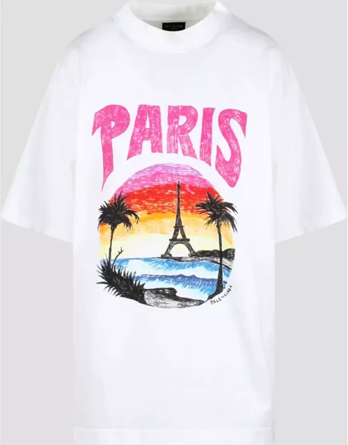 Balenciaga Paris Tropical Round T-shirt