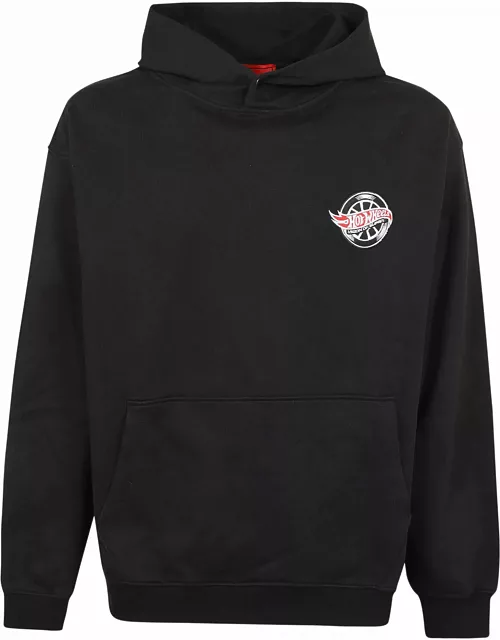 Vision of Super Black Hoodie With Iconic Wheel Print