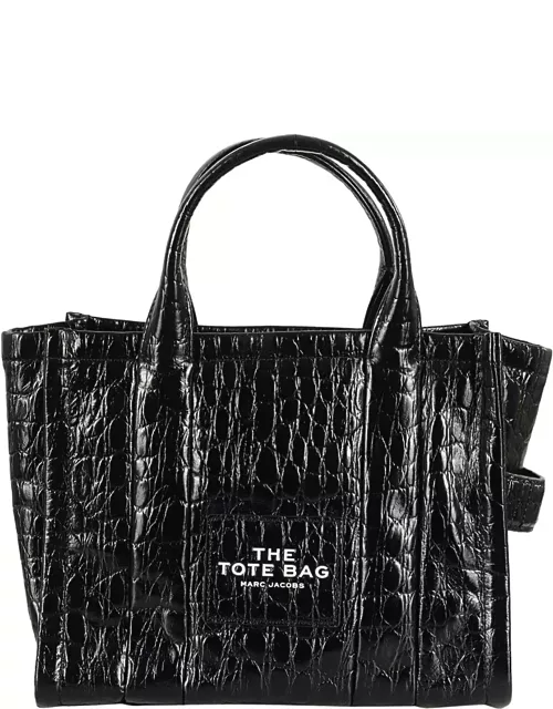 Marc Jacobs The Croc-embossed Small Tote Bag
