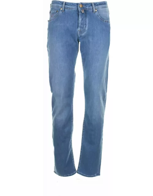 Jacob Cohen Jeans In Light Blue Deni