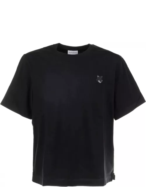 Maison Kitsuné Black Fox T-shirt In Cotton