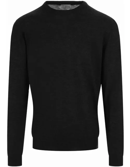 Fedeli Black Cashmere Sweater