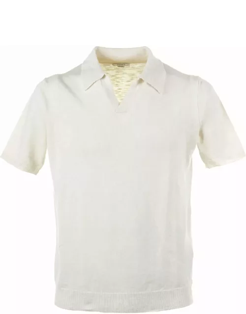 Seventy White Short-sleeved Polo Shirt