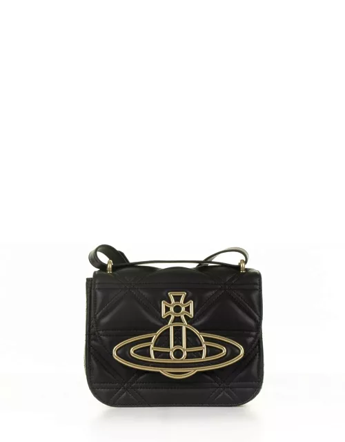 Vivienne Westwood Black Leather Shoulder Bag