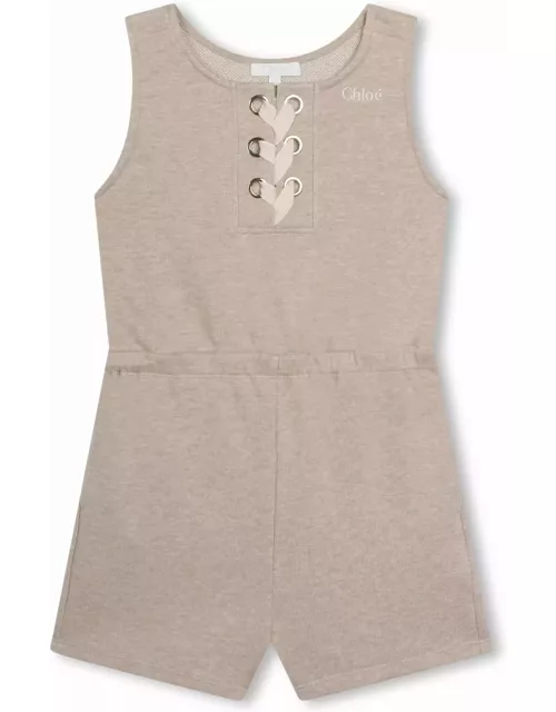 Chloé Short Jumpsuit With Embroidery