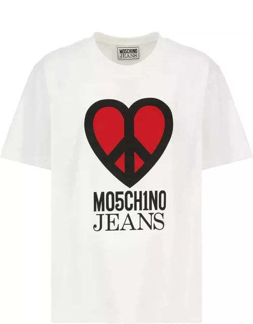 M05CH1N0 Jeans Cotton T-shirt