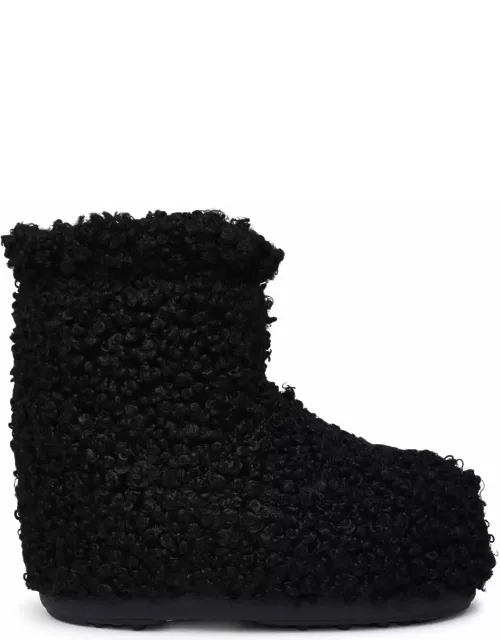 Moon Boot low-top Icon Faux Black Polyester Boot