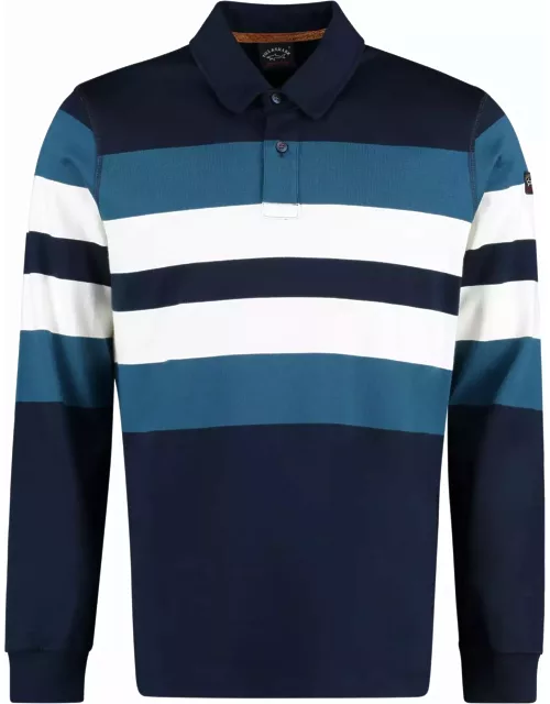 Paul & Shark Striped Cotton Polo Shirt
