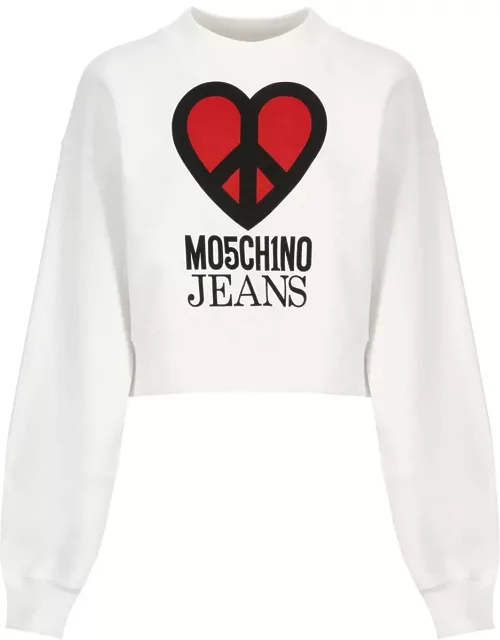 M05CH1N0 Jeans Cotton Sweatshirt