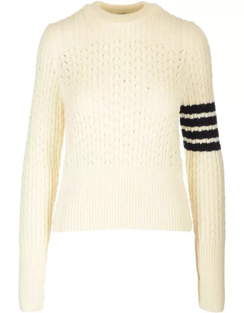 Thom Browne Pointelle Wool Sweater