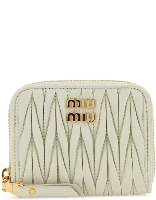 Miu Miu Logo Lettering Zip-around Wallet