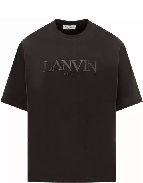 Lanvin Logo Embroidered Regular T-shirt
