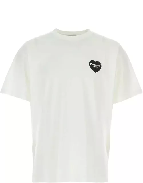 Carhartt White Cotton S/s Heart Bandana T-shirt