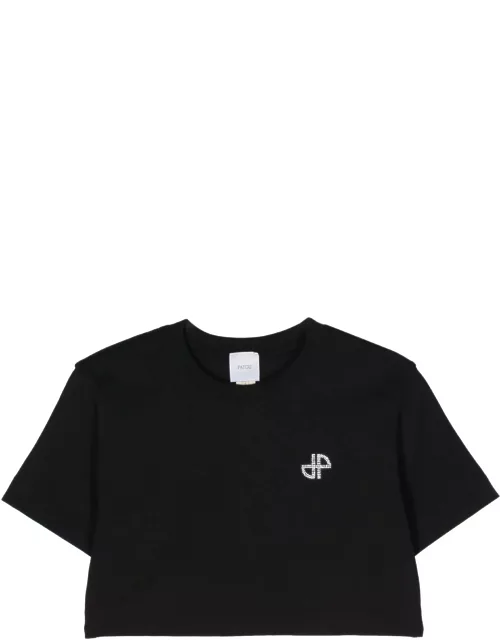Patou Black Organic Cotton T-shirt