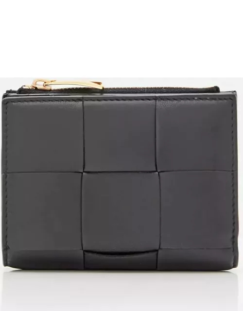 Bottega Veneta Bi-fold Leather Zip Wallet