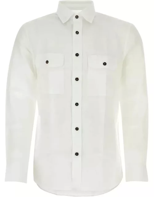Brioni White Linen Shirt