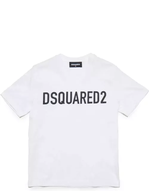 Dsquared2 D2t971u Relax-eco T-shirt Dsquared Organic Cotton Jersey Crewneck T-shirt With Logo