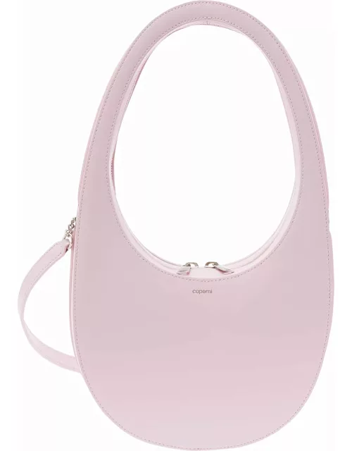 Coperni mini Swipe Pink Handbag With Logo Detail In Leather Woman