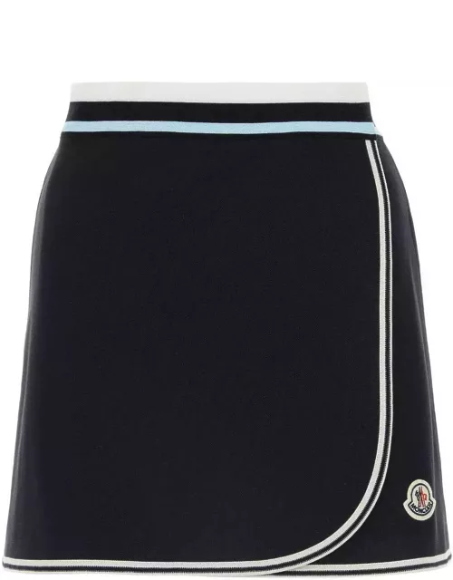 Moncler A-line Logo Patch Tennis Skirt