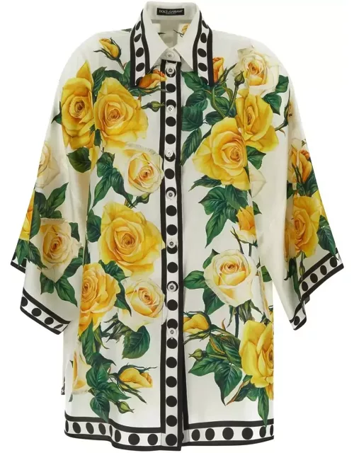 Dolce & Gabbana Silk Kaftan-style Shirt