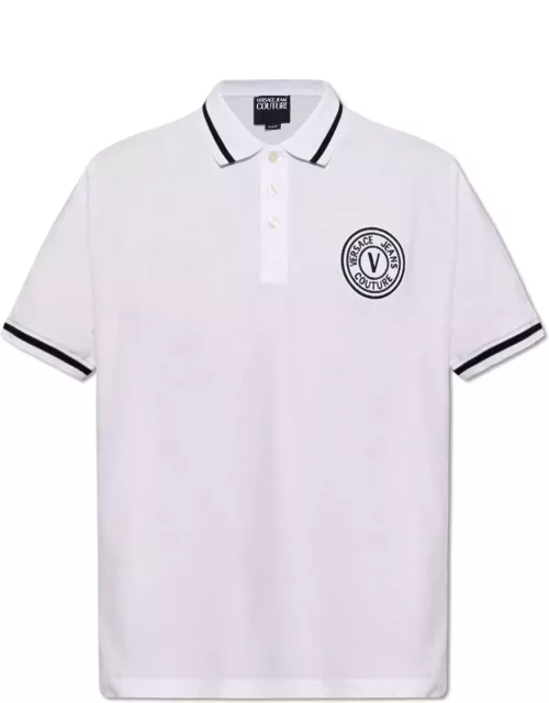 Versace Jeans Couture Logo-embroidered Polo Shirt
