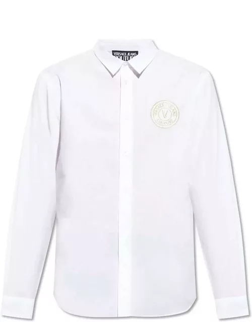 Versace Jeans Couture Logo-embroidered Button-up Shirt