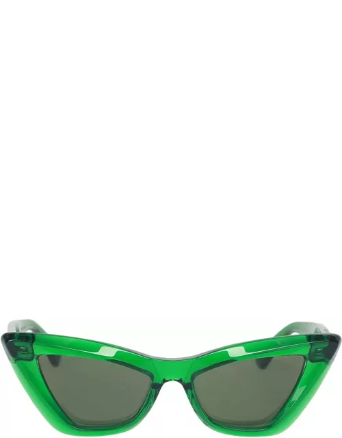Bottega Veneta Eyewear Bv1101s-010 - Green Sunglasse